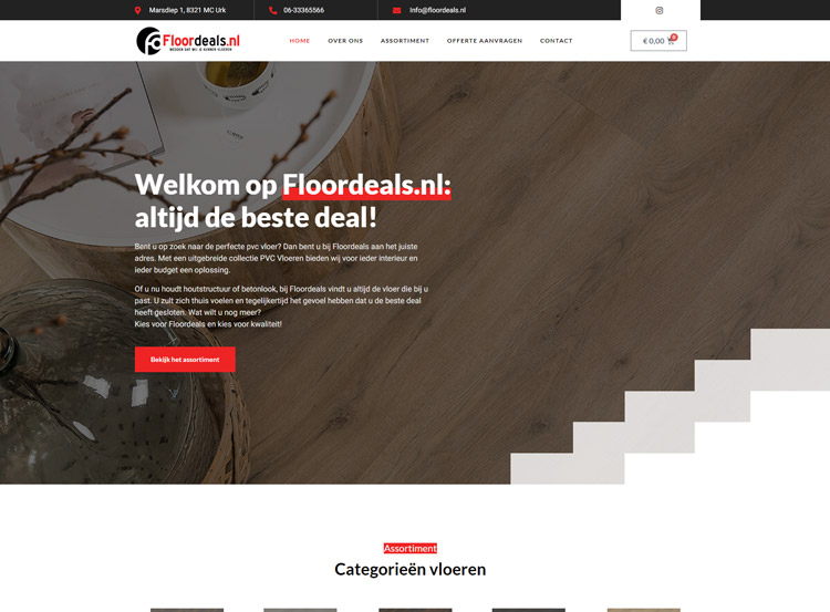 Nieuwe website Floordeals 