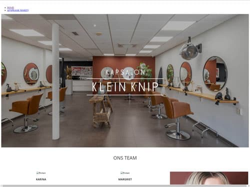 Oude website Kleine Knip