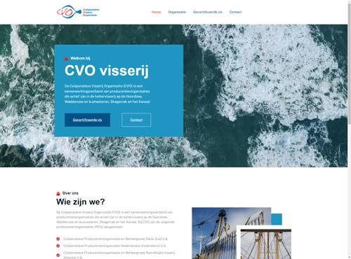 Nieuwe website CVO Visserij