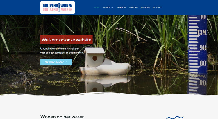 Nieuwe website drijvend wonen