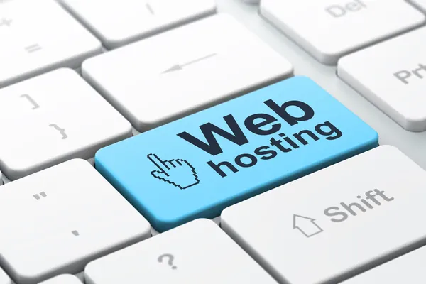 Webhosting op toetsenbord