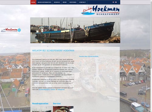 Oude website Hoekman