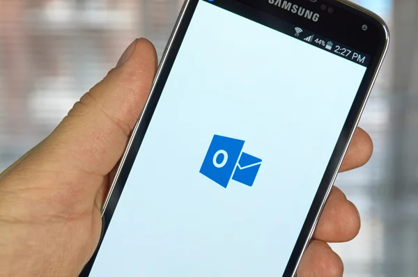 Logo outlook om mobiele telefoon