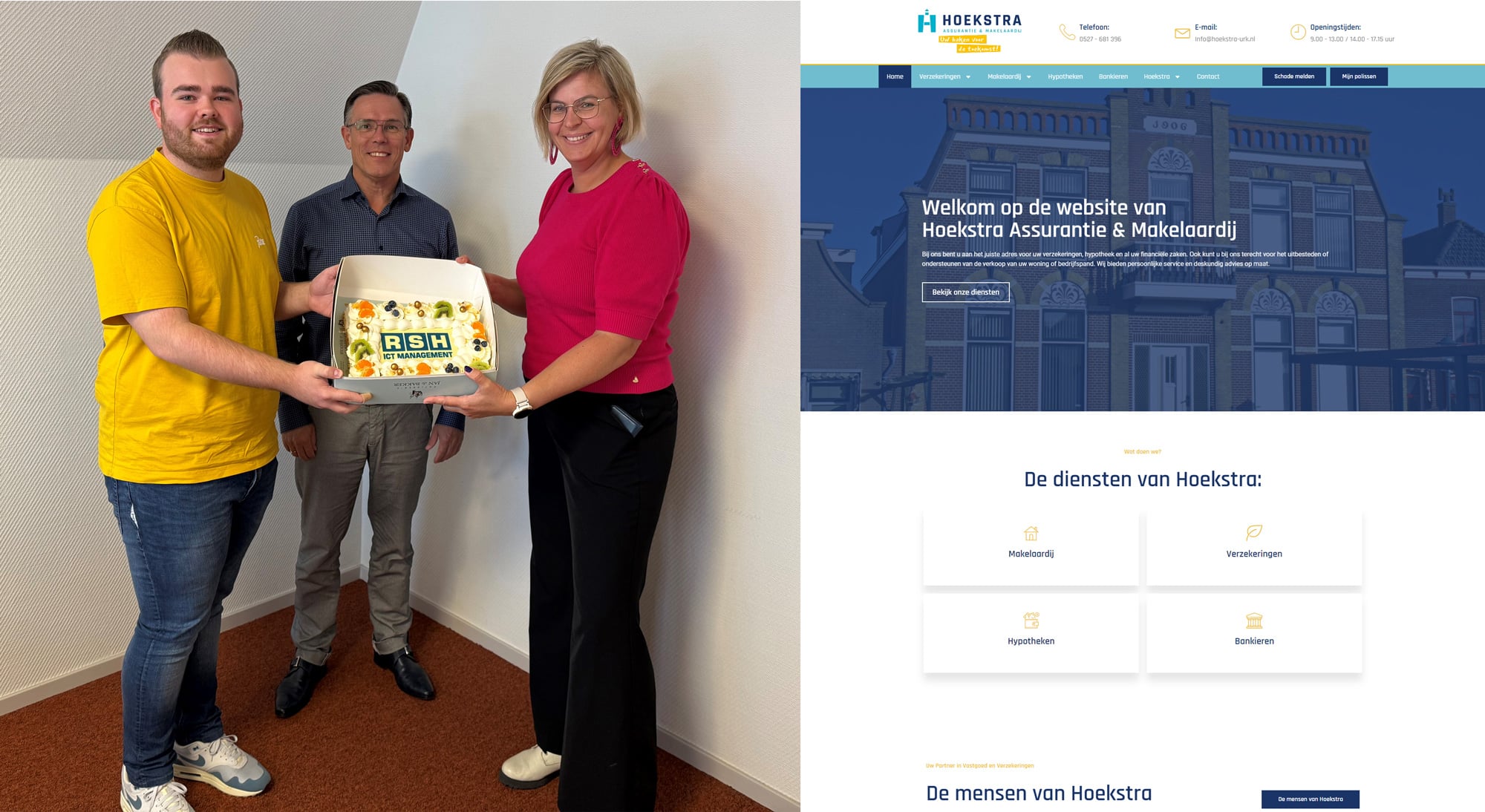 Oplevering website Hoekstra